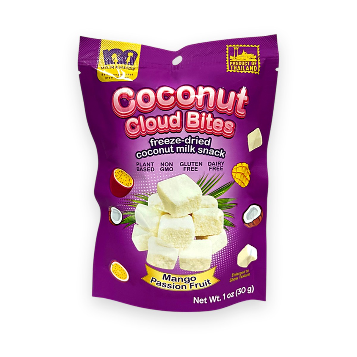 Melin & Maddie - Coconut Cloud Bites Mango Passion Fruit 30g