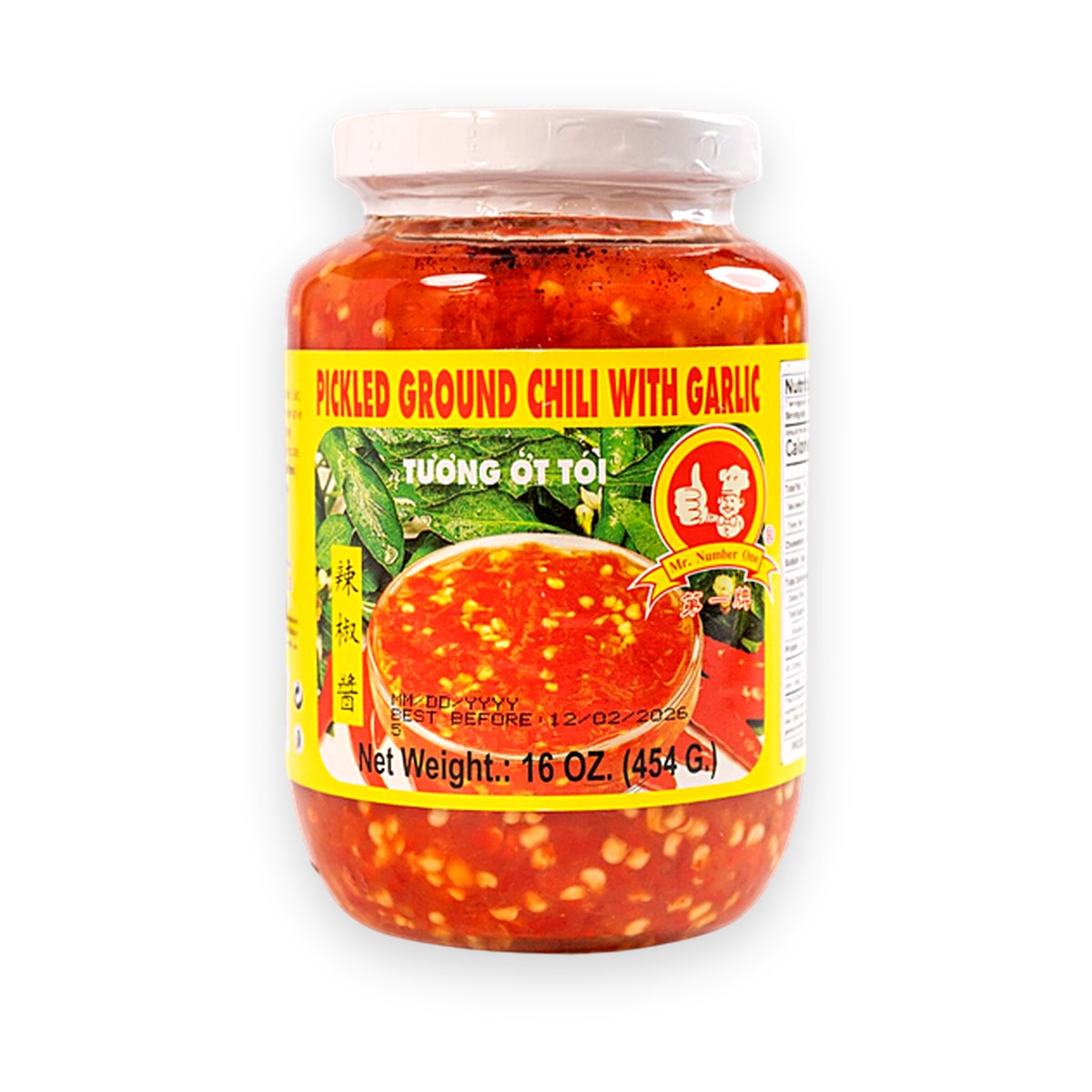 Mr.No.1 - Pickled Ground Chili with Garlic 454g