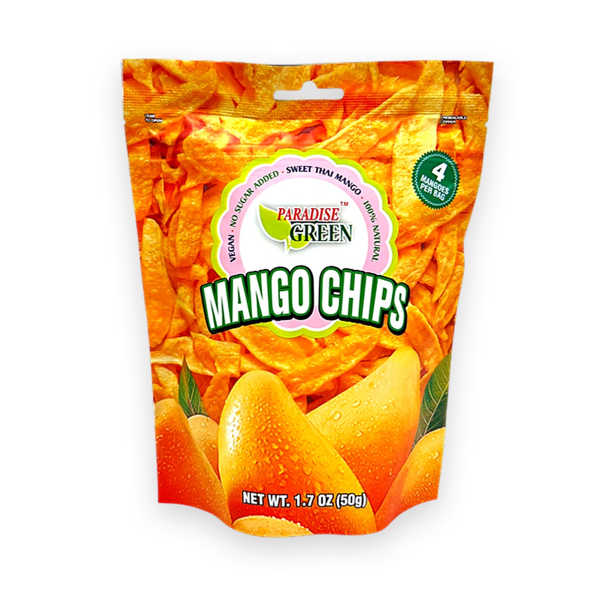 Paradise Green - Mango Chips 50g