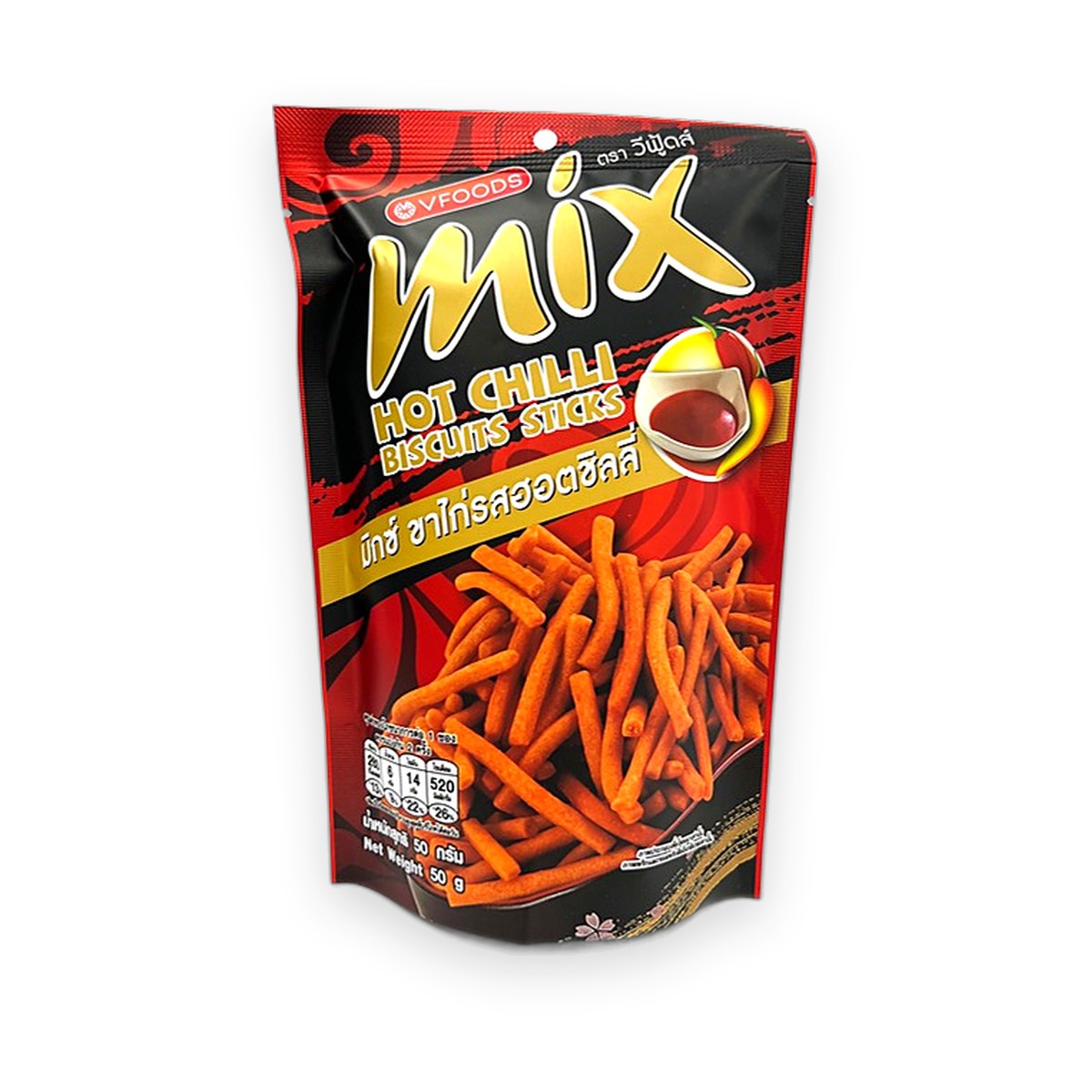 VFOODS - Hot Chili Biscuit Sticks 50g