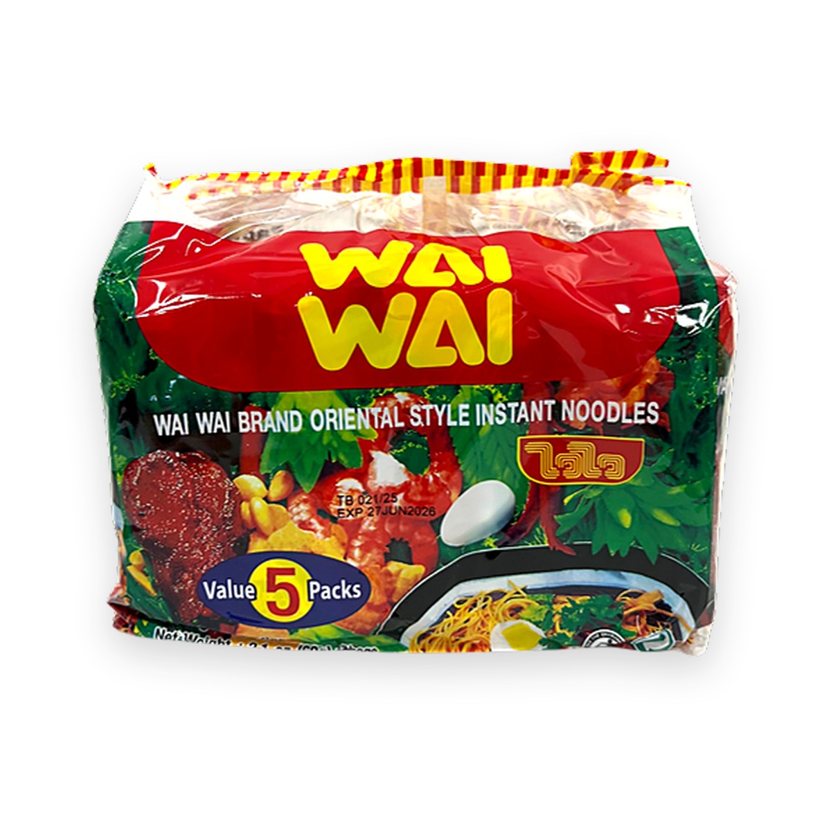 Wai Wai - Oriental Style Instant Noodles 60gx5